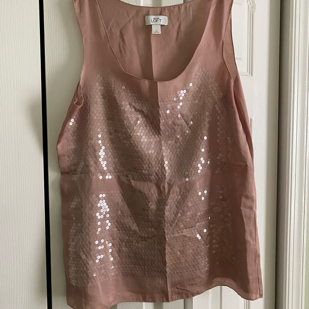 Ann Taylor Loft Sequined Tunic